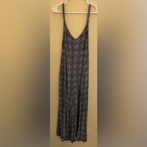 Torrid Cream and Black Adjustable Strap Romper Size 2